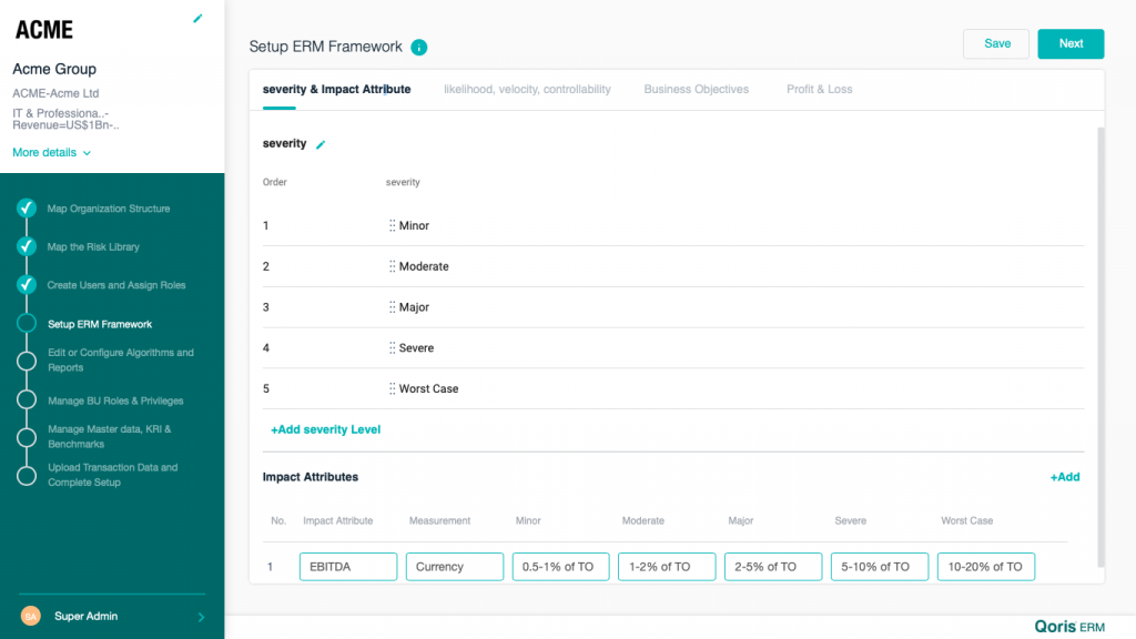 QE090105 Set up ERM framework – Knowledge base